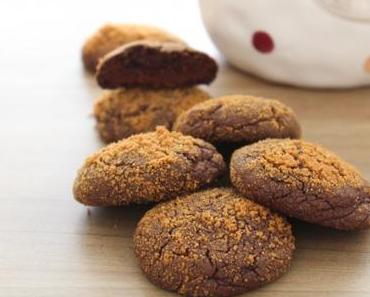 Cookies au chocolat noir, cacao & poudre de spéculoos