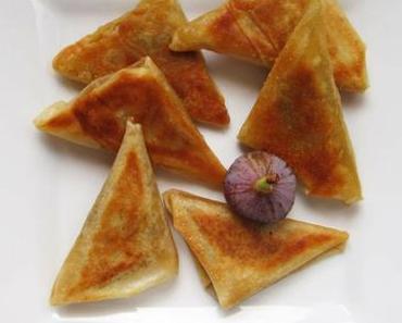 Samoussas de figues au fromage de brebis