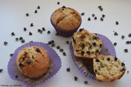 Muffins au lait ribot et pépites de chocolat