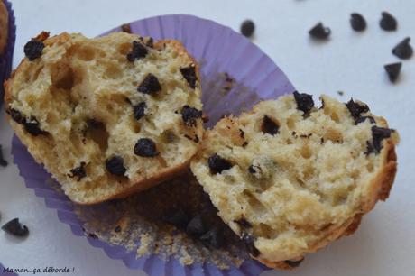 Muffins au lait ribot et pépites de chocolat