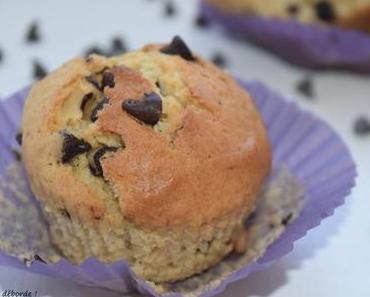 Muffins au lait ribot et aux pépites de chocolat