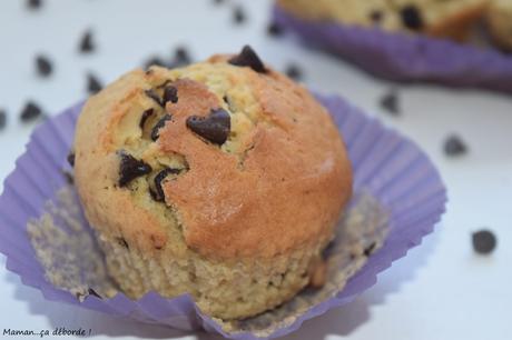 Muffins au lait ribot et pépites de chocolat