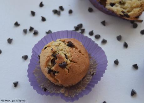 Muffins au lait ribot et pépites de chocolat