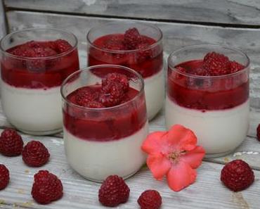 Panna cotta aux framboises