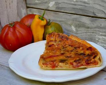 Tarte tomates poivrons