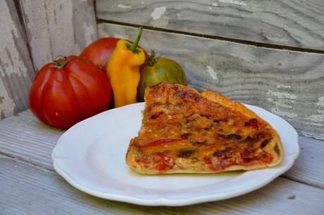 Tarte tomates poivrons