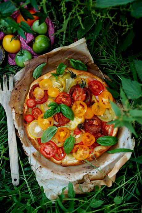 Tarte aux dernière tomates de l'été