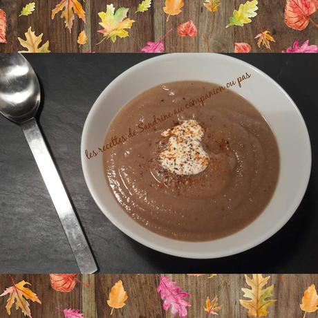 Velouté de châtaignes et de champignons au companion, thermomix, i cook'in