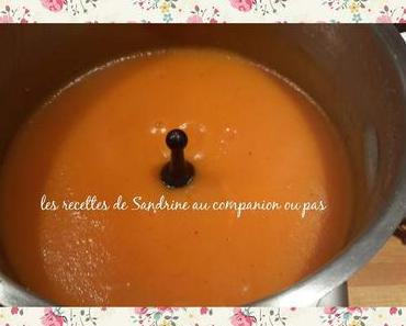 Velouté pommes de terre, carottes, tomates (au companion ou autres robots)