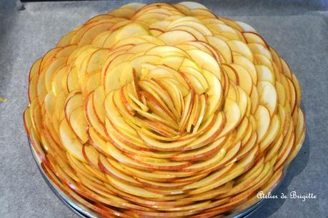 Tarte aux pommes, crème spéculos