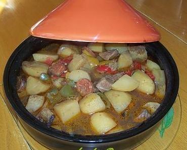 Tajine boeuf poivrons pomme de terre