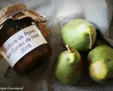 Confiture de Poires Bio aux épices de Noël