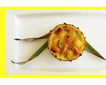 Ananas rôti et émincé de dinde au piment vert