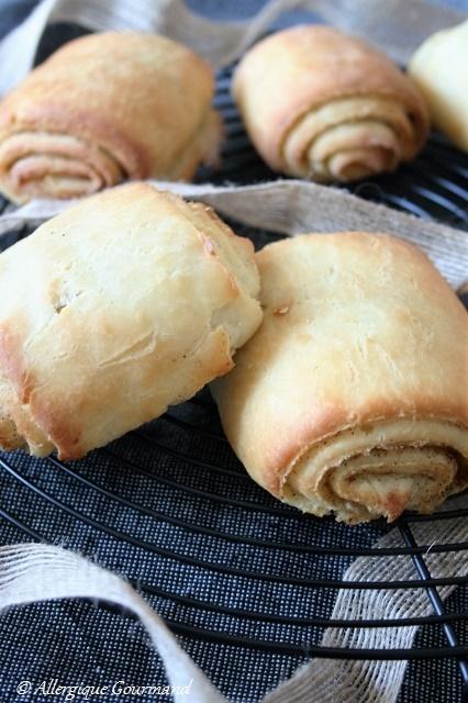 Faux pains au chocolat-cannelle, Bio, sans oeufs ni gluten......