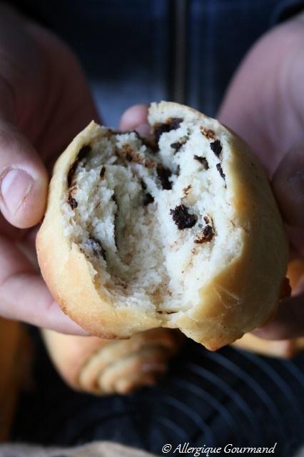 Faux pains au chocolat-cannelle, Bio, sans oeufs ni gluten......