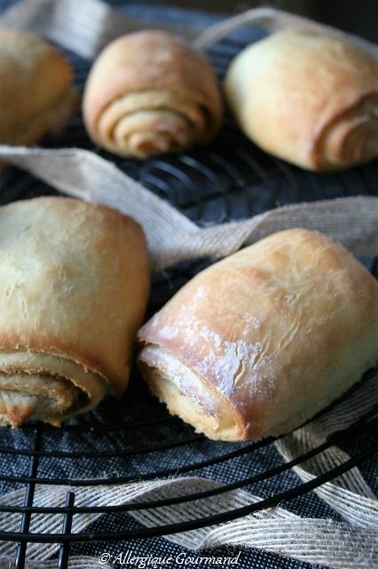 Faux pains au chocolat-cannelle, Bio, sans oeufs ni gluten......