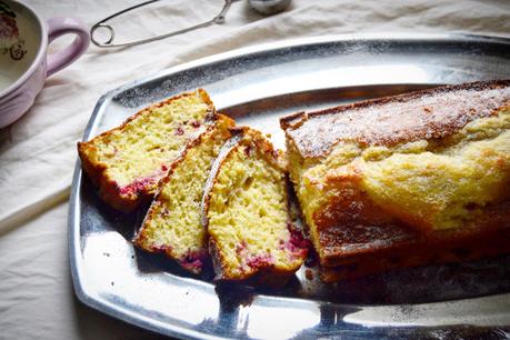 Cake au Citron, Framboise et Amande 