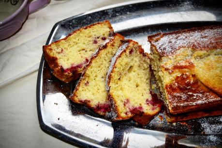 Cake au Citron, Framboise et Amande 