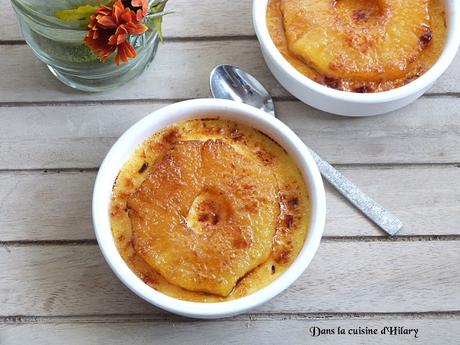 Crème bûlée à l'ananas rôti / Roasted pineapple crème brûlée