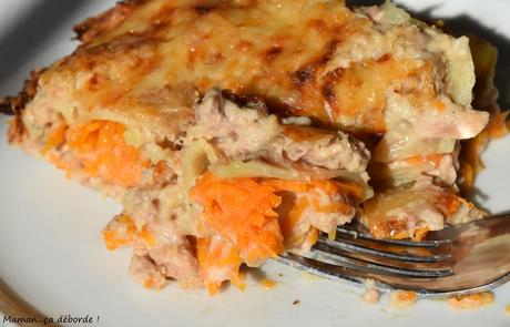 Lasagnes au thon et aux carottes