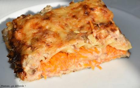 Lasagnes au thon et aux carottes