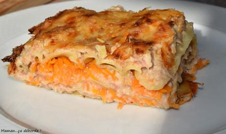 Lasagnes au thon et aux carottes