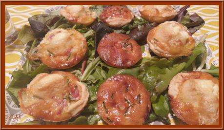 Minis tartelettes au bacon et Chavignol