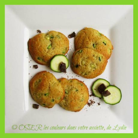 Cookies de courgette au cœur fondant de chocolat noir