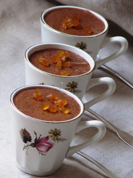 Mousse au chocolat et à l'orange