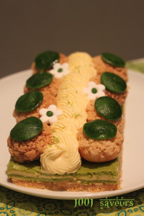 Tarte citron vert et vanille façon Saint Honoré