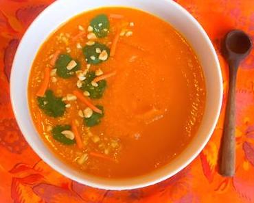 Velouté  de Carotte et Patate Douce au Curry