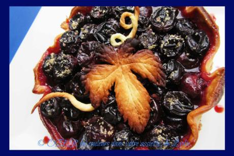 Tarte aux raisins noirs Lavallée et graines de Chia