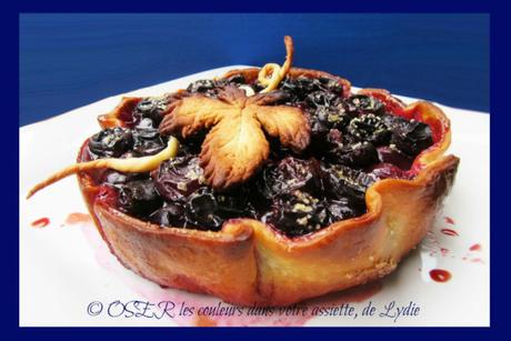 Tarte aux raisins noirs Lavallée et graines de Chia