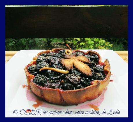 Tarte aux raisins noirs Lavallée et graines de Chia