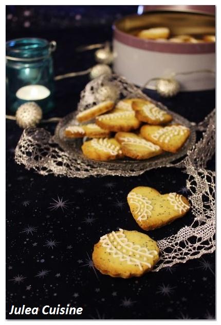 Les Sablés Citron - Pavot décorés {☆ Biscuits de Noël - Bredele ☆}