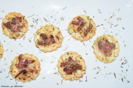 Sablés aux lardons et aux herbes de Provence