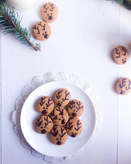 Biscuits sablés rennes de Noël