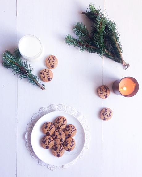 Biscuits sablés rennes de Noël