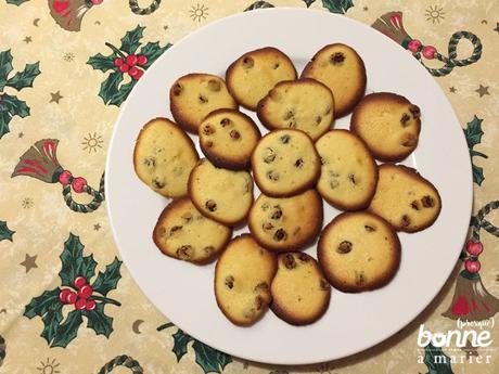 Palets de dame {biscuits rhum raisins}