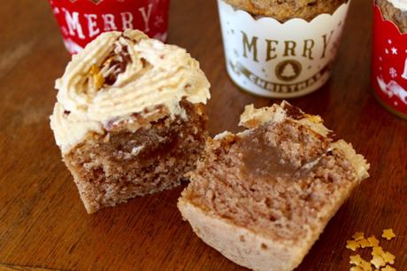 Cupcakes de Noël à la crème de marrons – Vegan