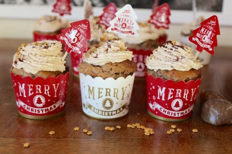Cupcakes de Noël à la crème de marrons – Vegan