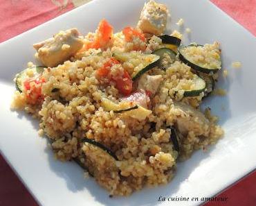 Quinoa aux légumes et dinde