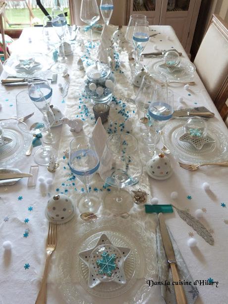 Ma table de Noël polaire en bleu et blanc Jour 20 🎄 / My polar Christmas table decoration Day 20