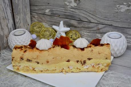 Bûche glacée vanille-caramel