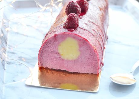 Bûche Framboise Insert Citron 