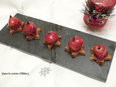 Foie gras caramélisé comme des boules de Noël Jour 24 🎄 / Caramelized foie gras like Christmas balls Day 24