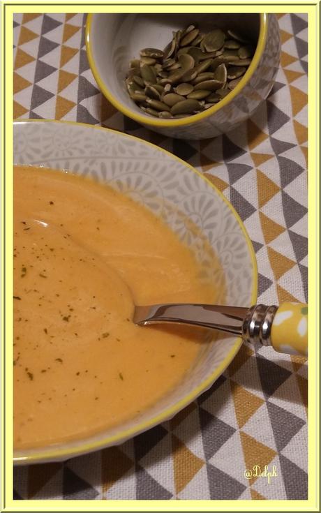 Velouté de Courge Butternut et Patate Douce.