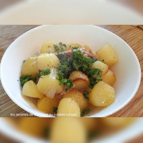 Pommes de terre oignons lardons au cookeo