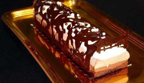 Bûche aux 3 chocolats de Sandrine