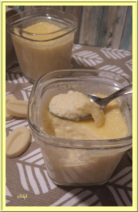 Crèmes au chocolat blanc 